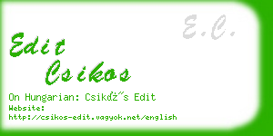 edit csikos business card